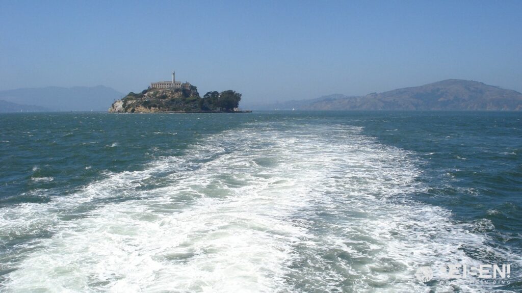 Amerika, USA, San Francisco, Alcatraz, Gefängnisinsel, Blick vom Meer, Rückfahrt