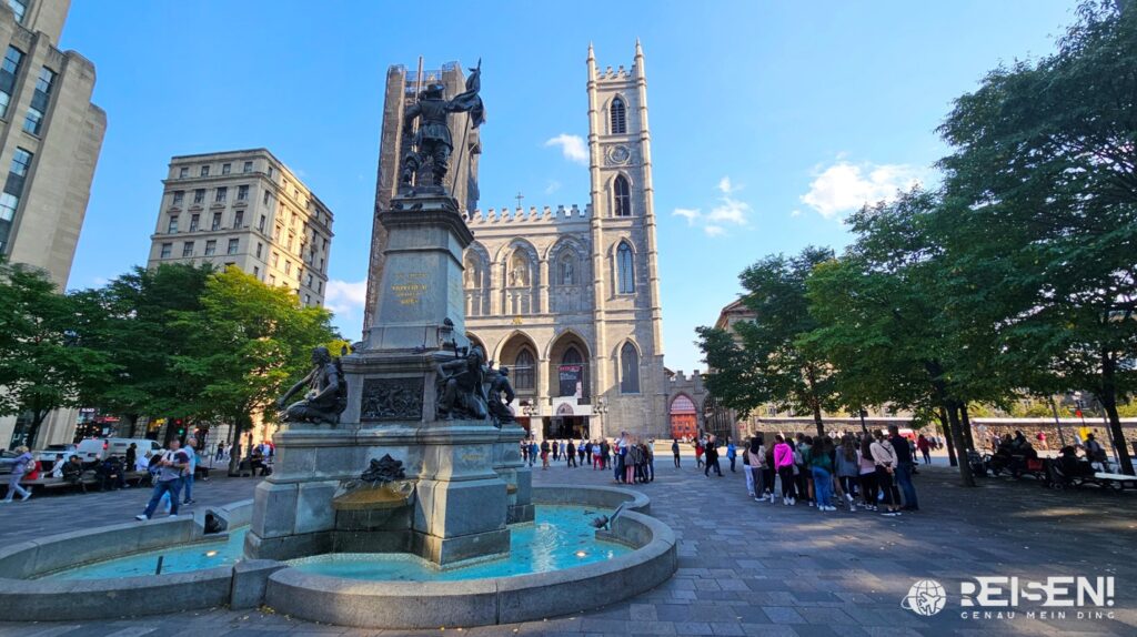 Canada - Montreal 3 Canada, Montreal, Notre Dame de Montréal, Brunnen