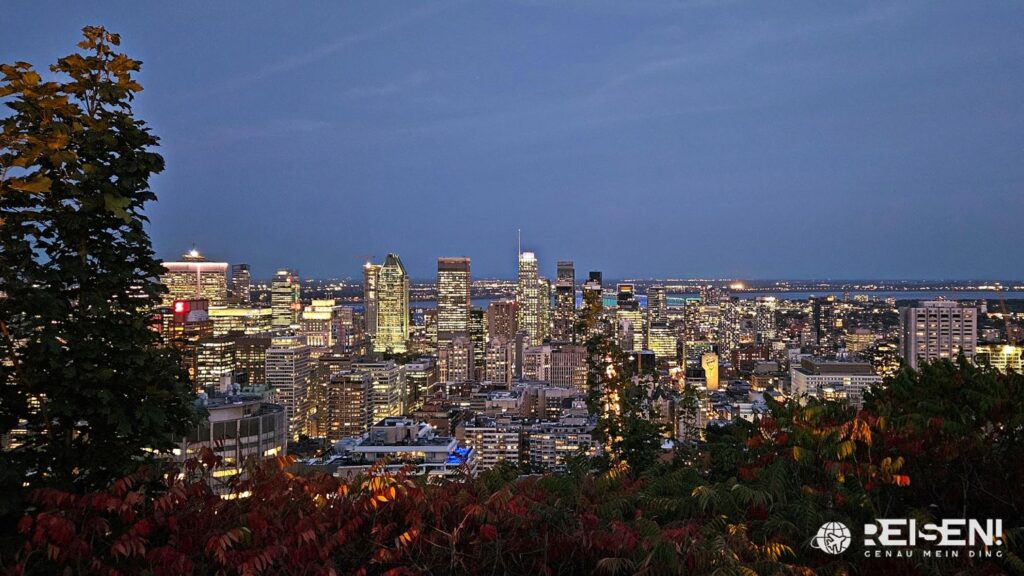 Canada, Montreal, Mount Royal, Night