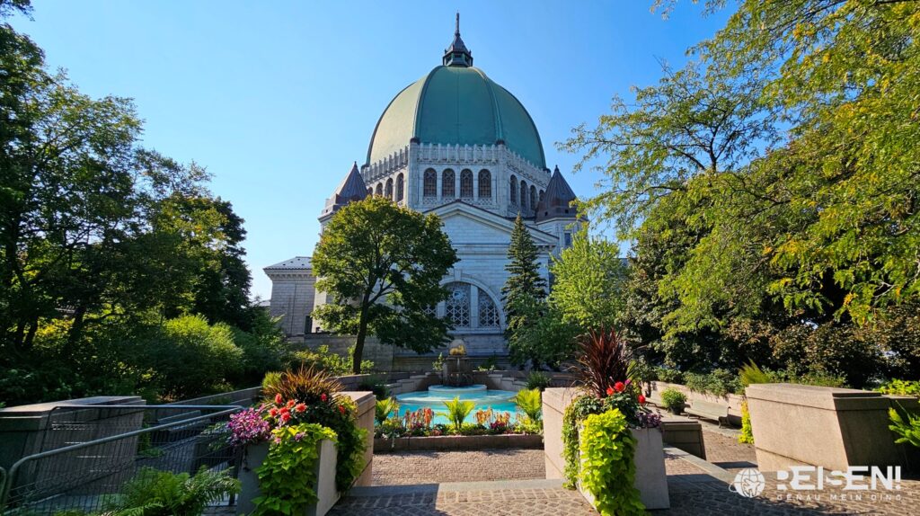 Canada, Montreal, Mount Royal, St Josephs Oratorium, Garden