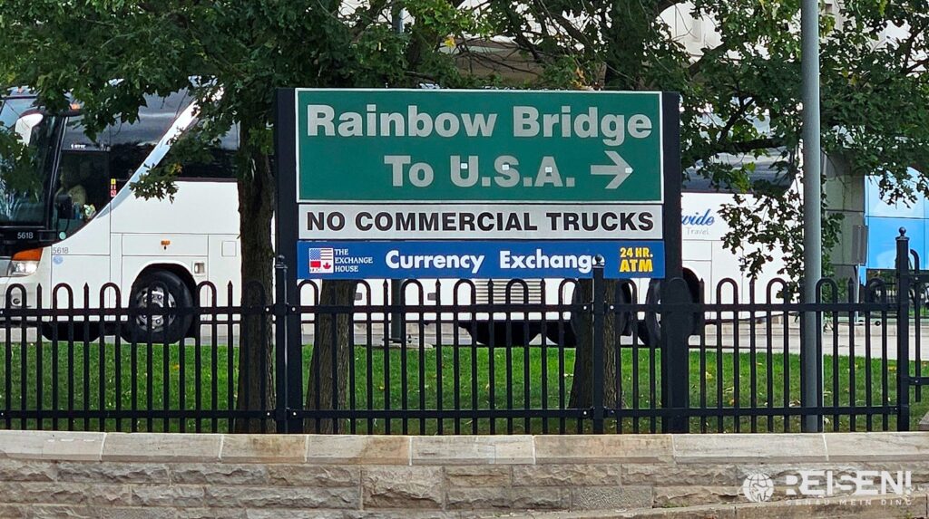 Canada, Toronto, Niagara Falls, Rainbow Bidge, Schild