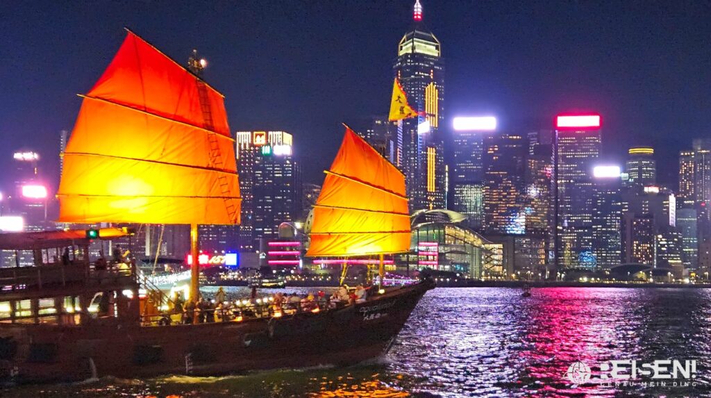 China, Hongkong, Dschunke, Hafenrundfahrt